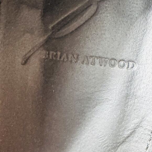 Brian Atwood Shoes Womens 9.5 Black Block Heel Round Toe Pony Hair Italy - Picture 11 of 13